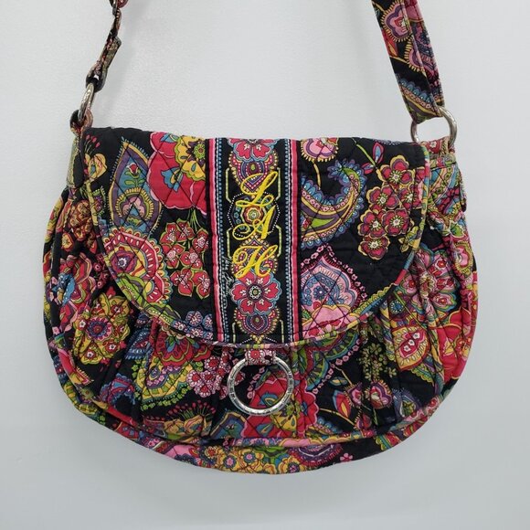 Vera Bradley Boho‎ Floral Quilted Crossbody Bag Colorful Indie Y2K Cottagecore - Picture 5 of 15